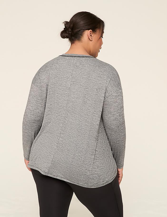 LIVI Soft Long-Sleeve Crew-Neck Recycled Tee