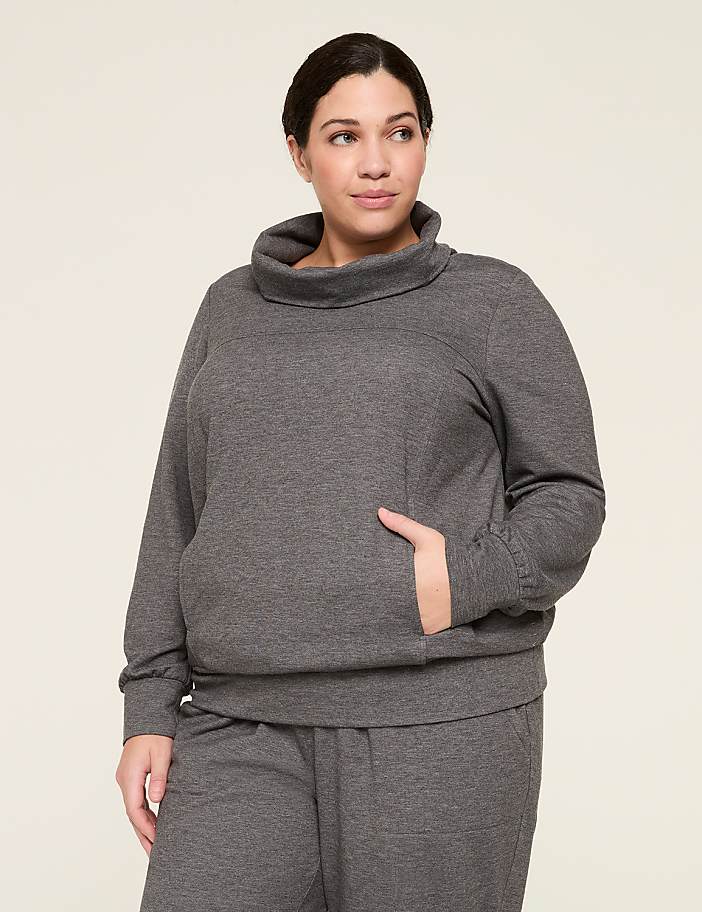 LIVI Fleece Funnel-Neck Pullover