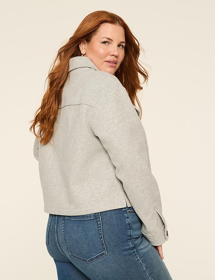 Faux-Wool Short Coat