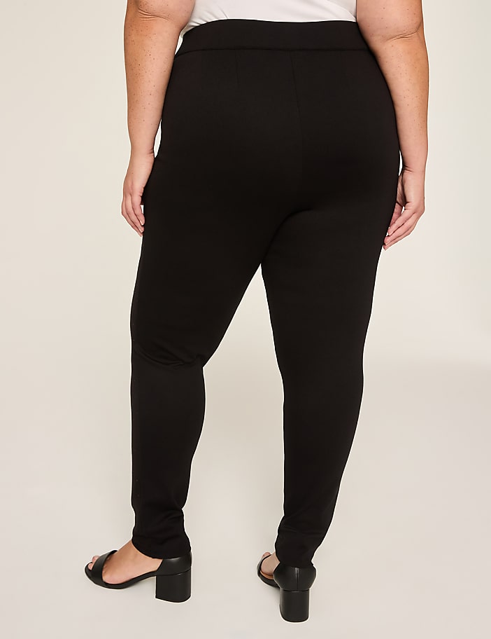 Embellished Pull-On High-Rise Ponte Legging