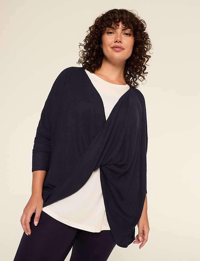 LIVI 3-Way Convertible Twist Soft Spun Overpiece
