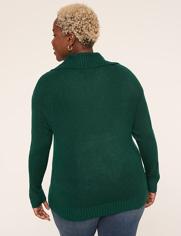 Button-Collar Pullover Sweater