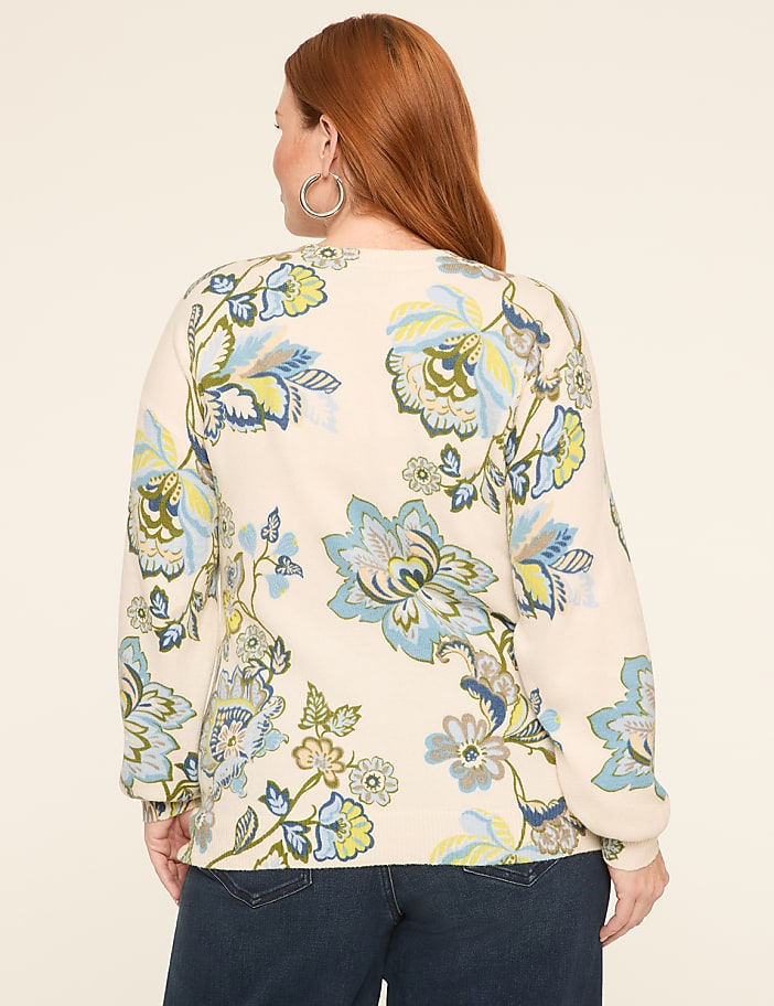 Long-Sleeve V-Neck Pullover Sweater