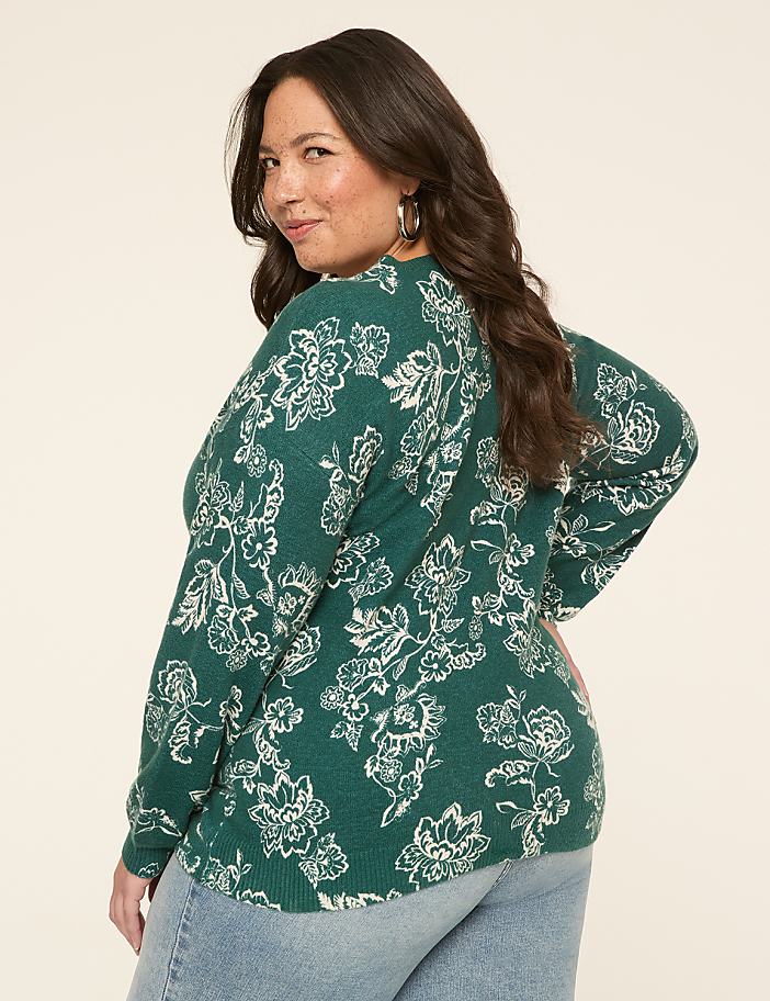 Long-Sleeve V-Neck Pullover Sweater