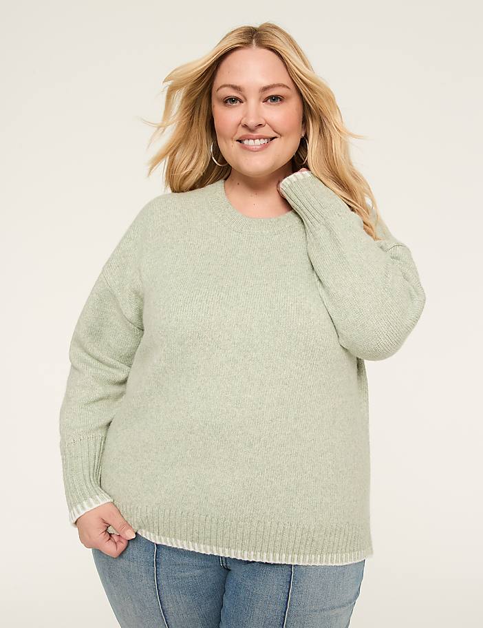 Long-Sleeve Crew-Neck Sweater