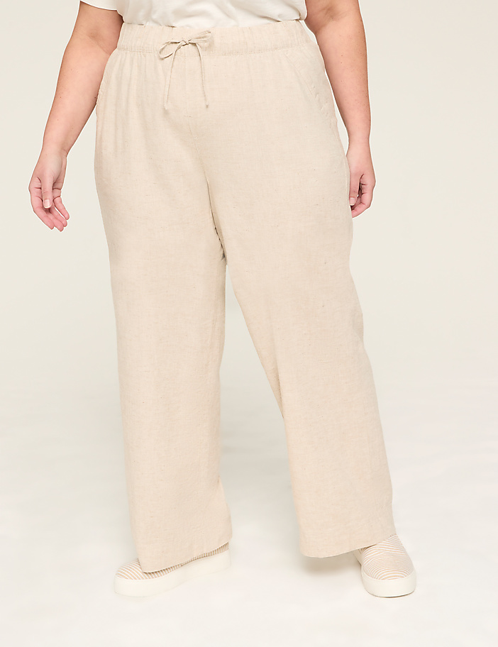 Linen Wide Leg Pant - New Sandal Length