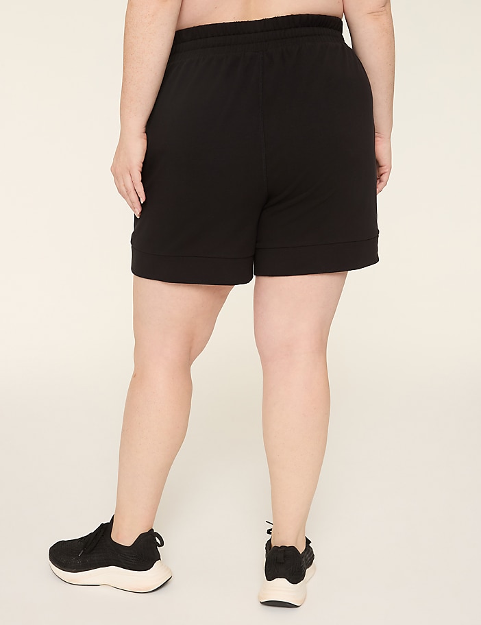 LIVI French Terry Crochet-Trim Short