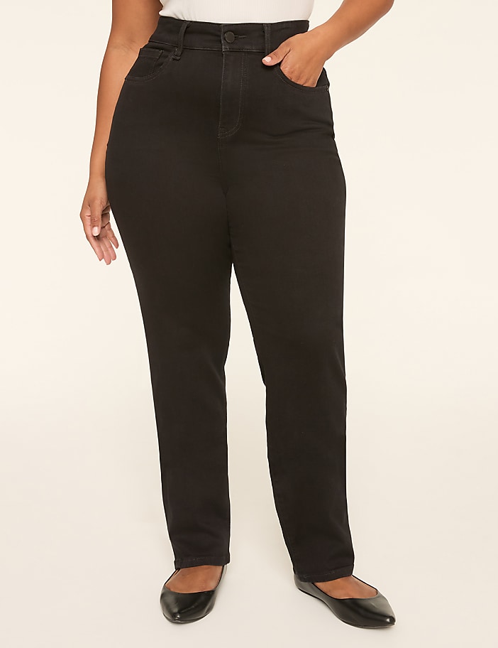 No-Gap Curvy Fit Straight Leg Jean