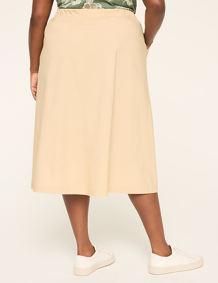 Poplin Drawstring Utility Skirt