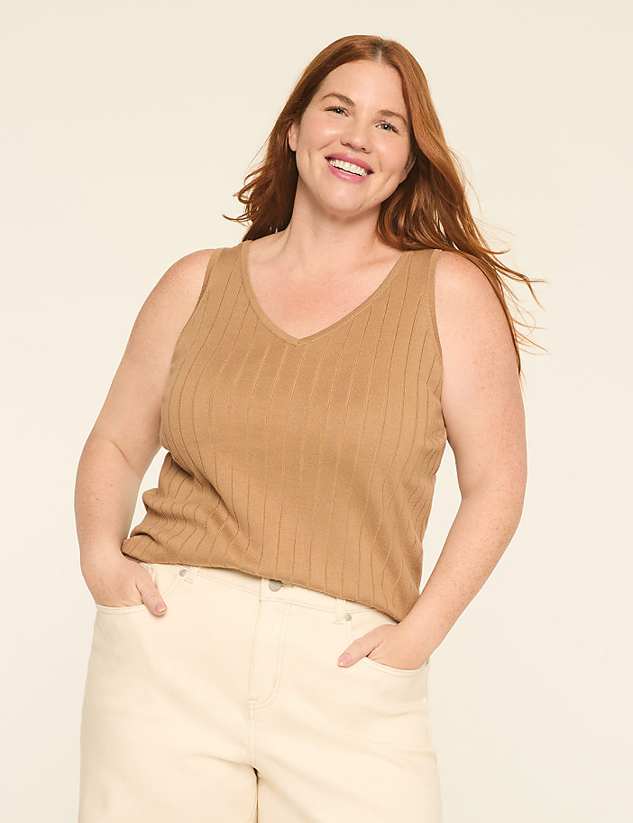 Rib Sweater Tank