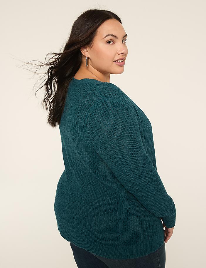 Open-Front Stitch Cardigan