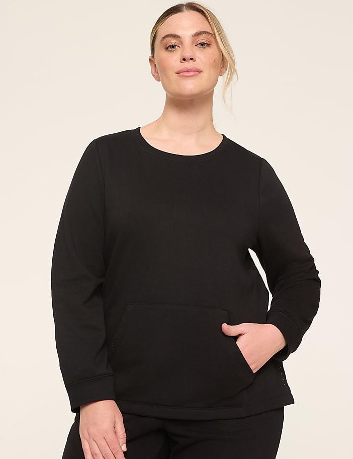 LIVI Crew-Neck French Terry Sweatshirt