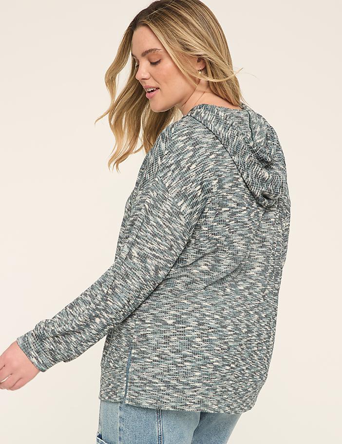 Drop-Shoulder Hoodie Sweatshirt
