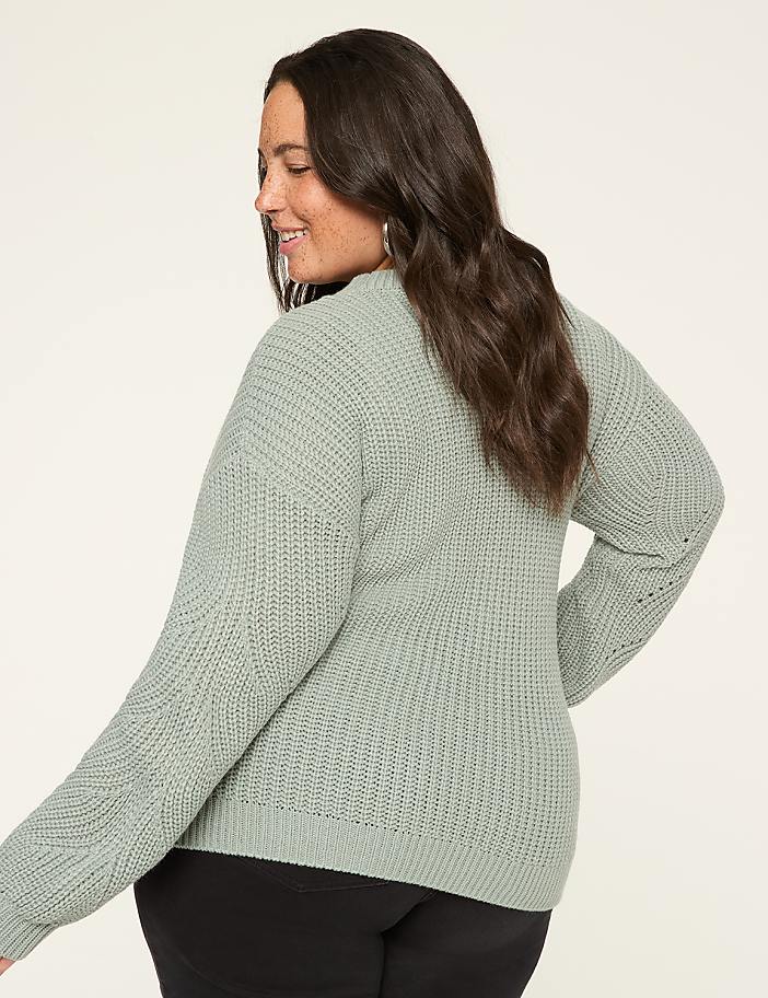 Trellis Knit Pullover Sweater