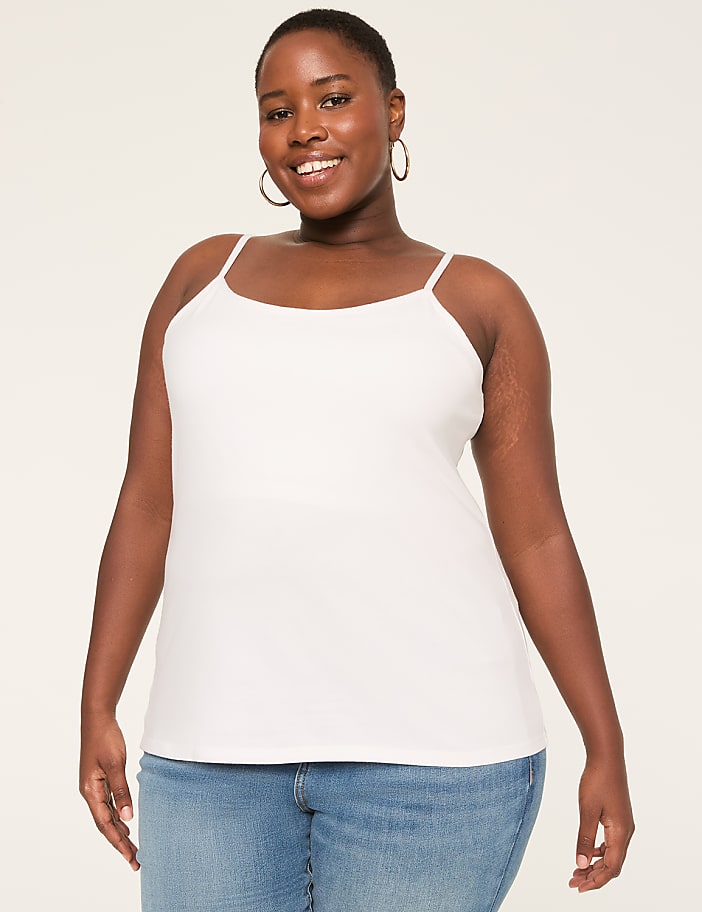 Cotton Cami With Shelf Bra
