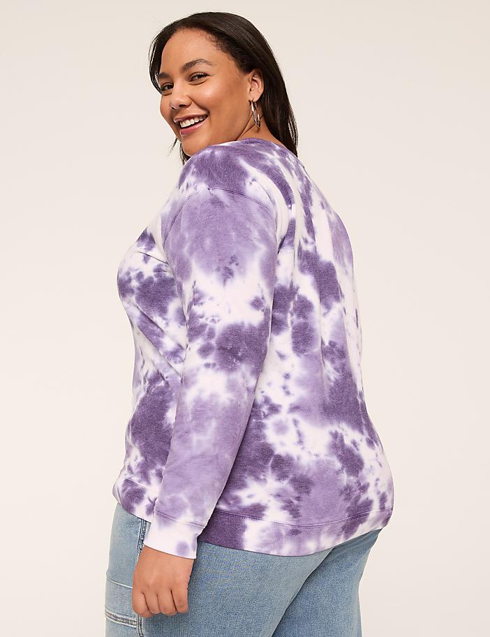 Tie Dye Crew-Neck Sweatshirt