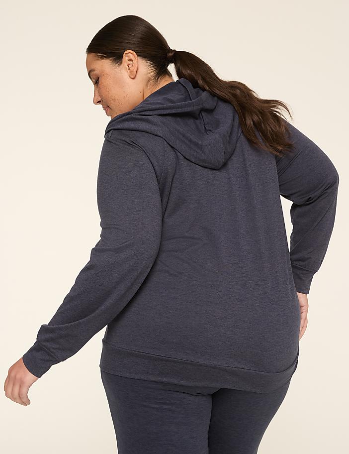LIVI Soft Marled Zip-Front Hoodie