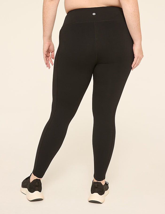 LIVI High-Rise Knit Fleece-Lined 7/8 Legging
