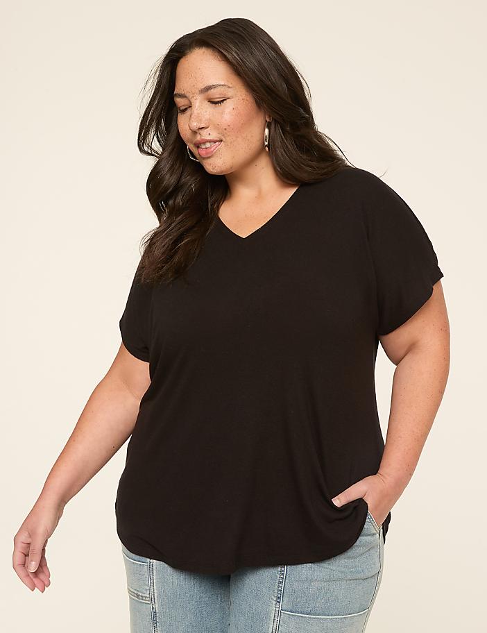 EveryWear Brushed V-Neck Tee