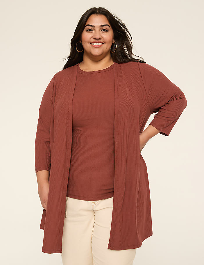 High-Neck Rib Tank