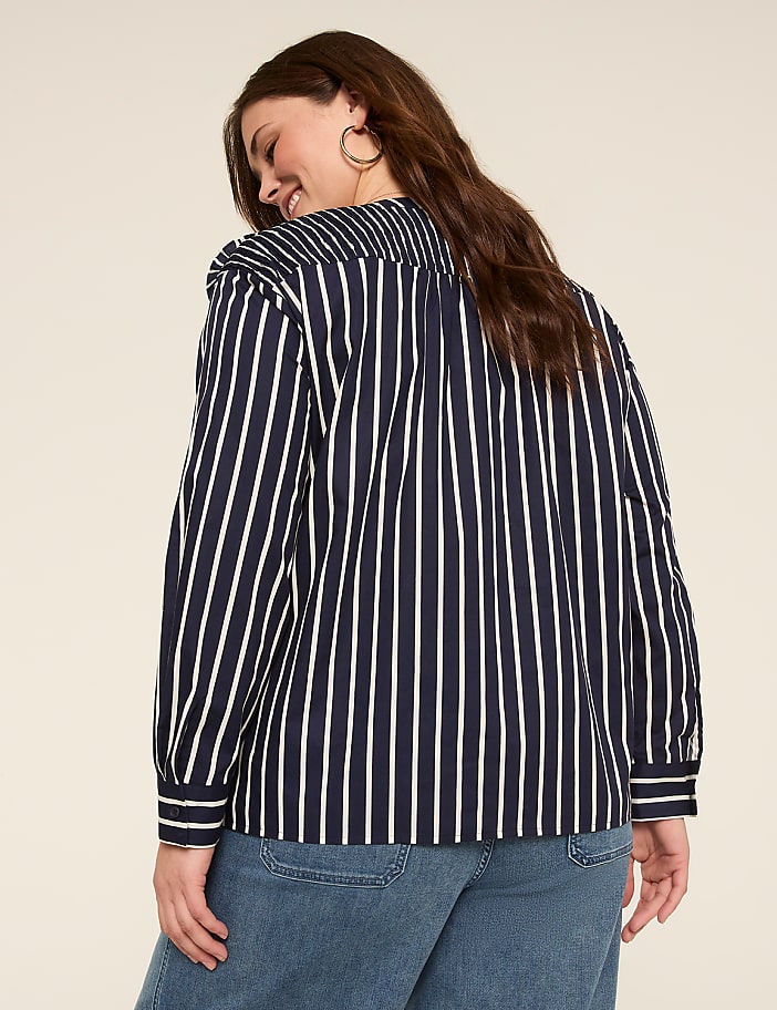 Long-Sleeve Button-Front Shirt