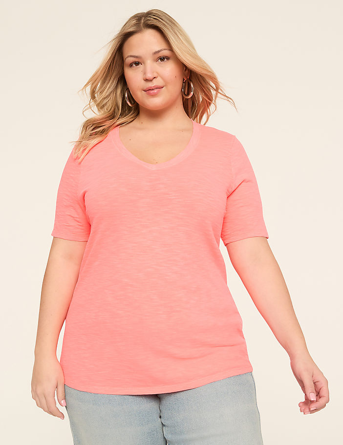 Perfect Sleeve V-Neck Tee