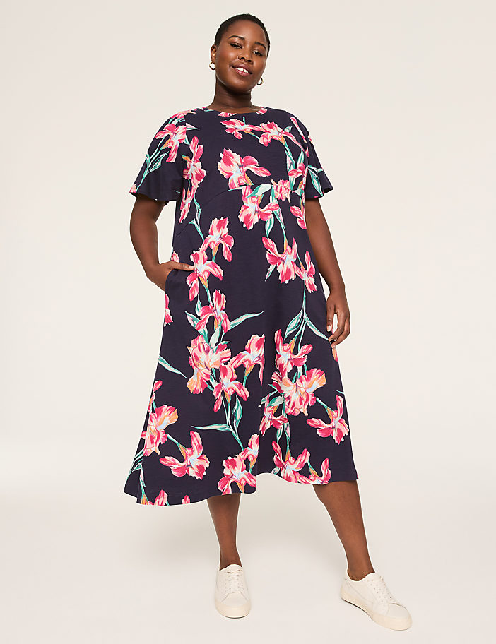Dolman-Sleeve T-Shirt Dress