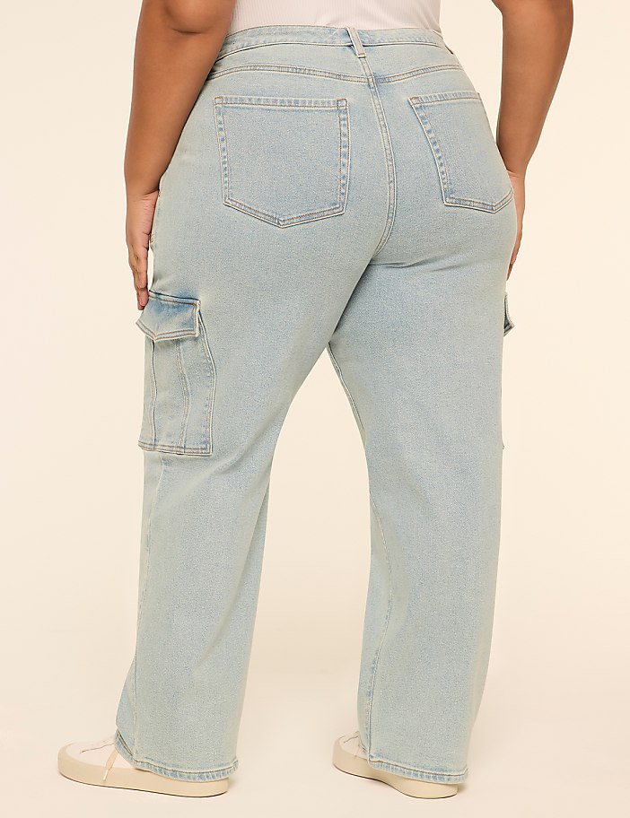 Mid-Rise Relaxed Straight Cargo Jean