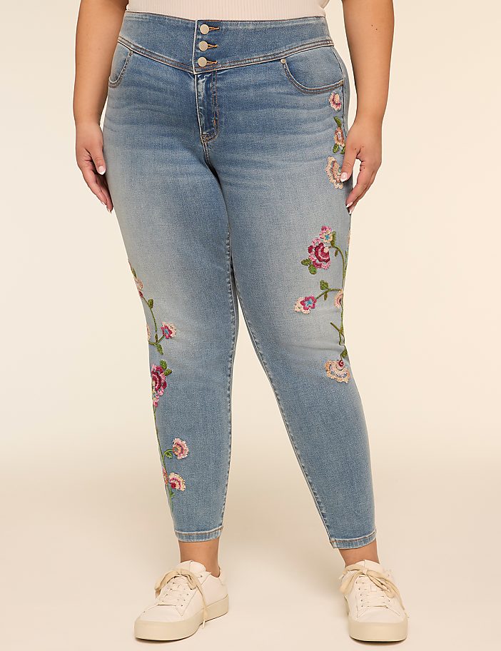 Knockout High-Rise Embroidered Jegging