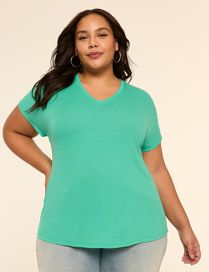 EveryWear Brushed V-Neck Tee
