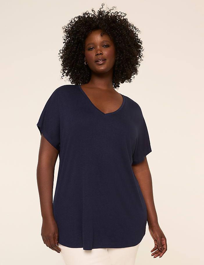 EveryWear Brushed V-Neck Tee
