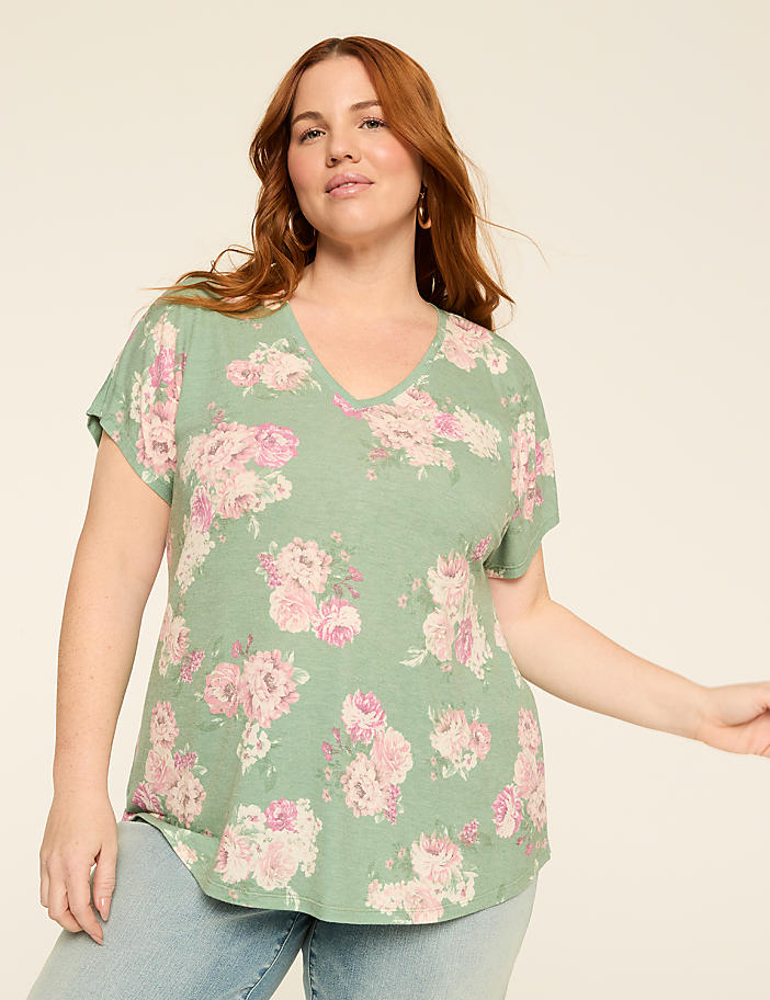 EveryWear Brushed V-Neck Tee