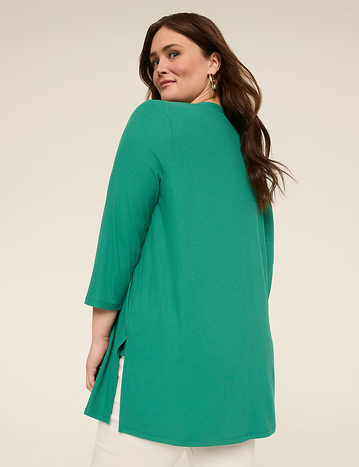 3/4 Sleeve Open-Front Overpiece