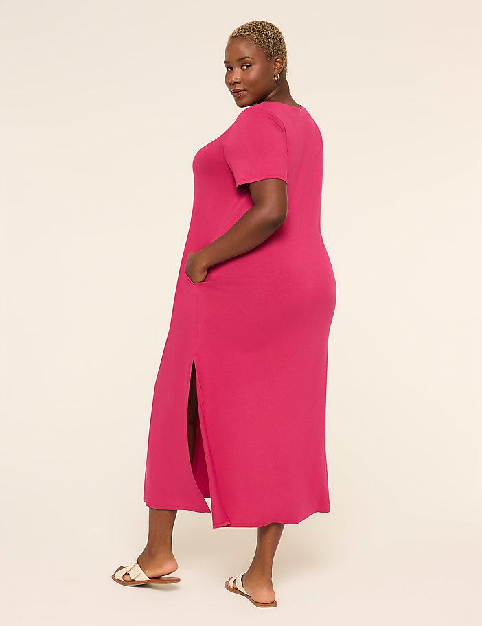 Short-Sleeve Maxi T-Shirt Dress