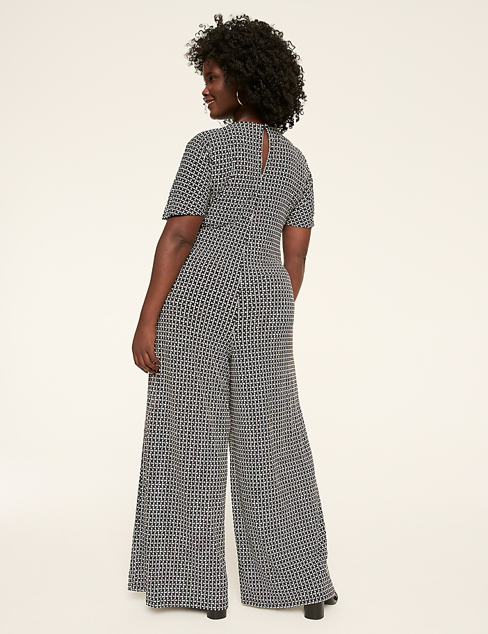Short-Sleeve Twist Front Jumpsuit