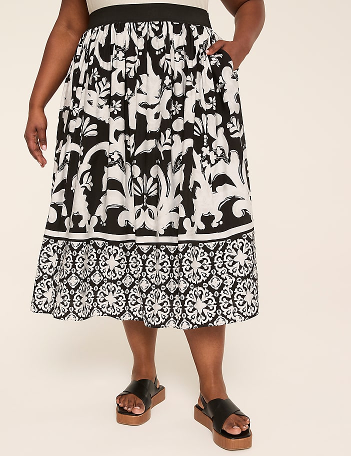 Pleated Maxi Skirt