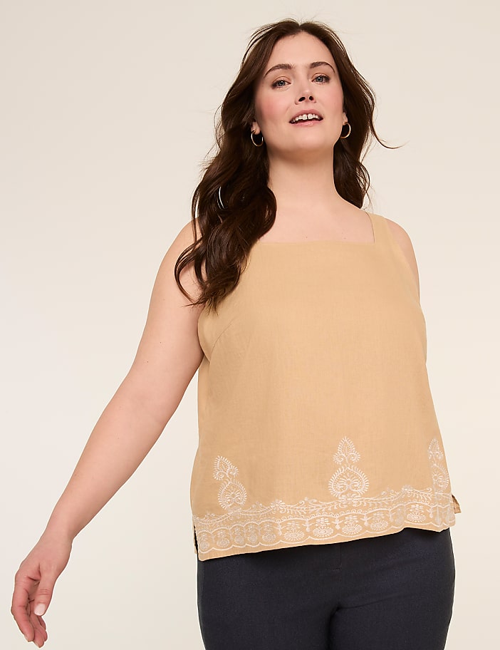 Square-Neck Tank Top