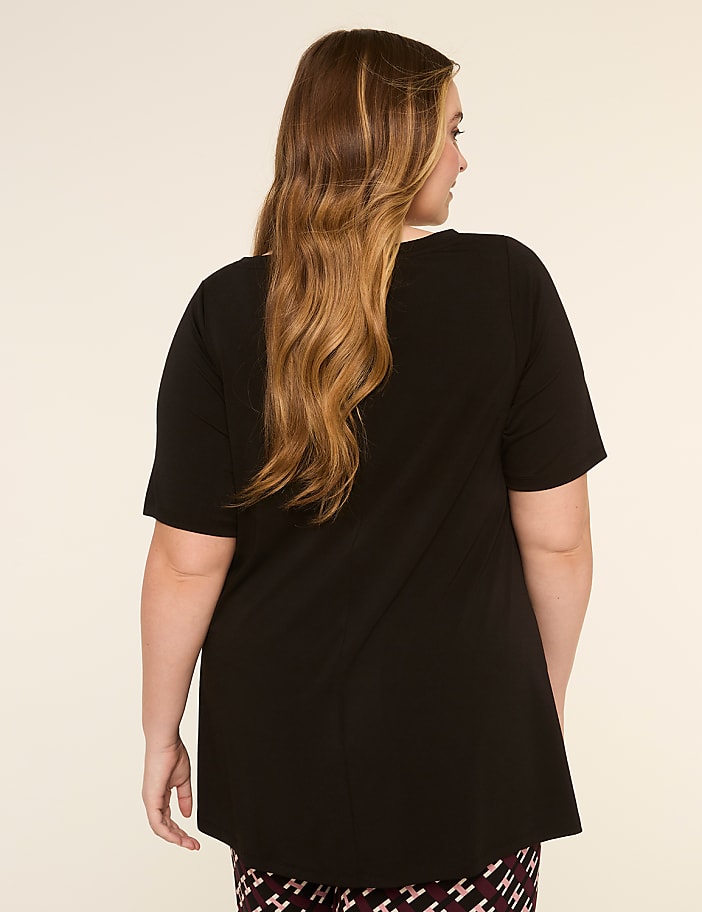Perfect Sleeve Swing Boatneck Tee