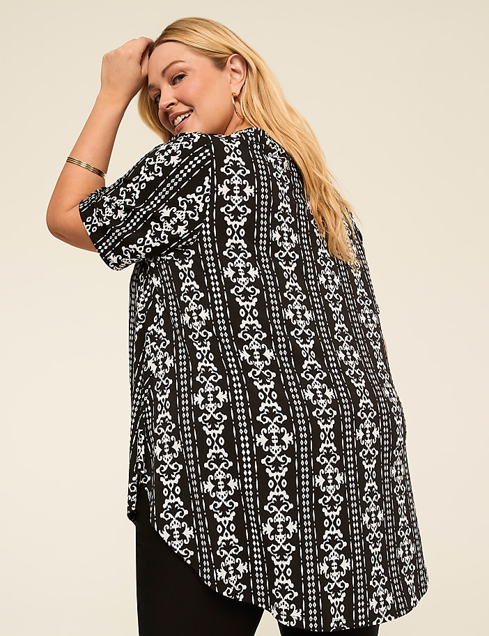 Perfect Sleeve Swing Boatneck Tee