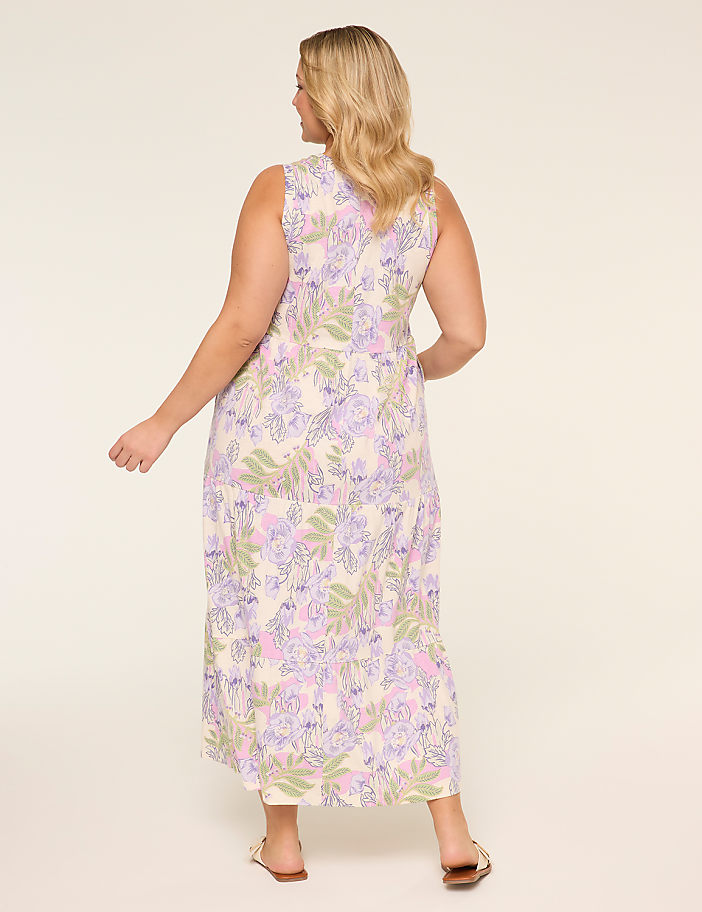 Sleeveless Tiered Maxi Dress