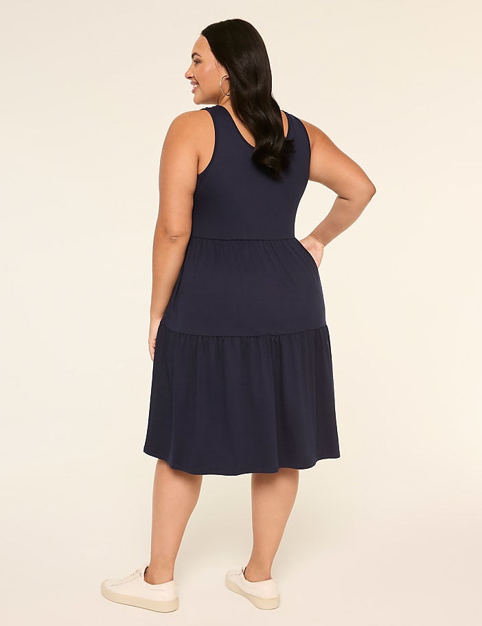 Sleeveless Tiered Short Dress