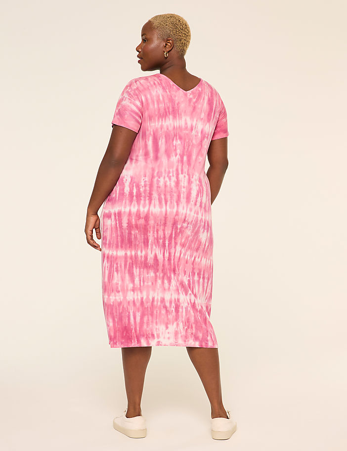 Short-Sleeve V-Neck T-Shirt Dress