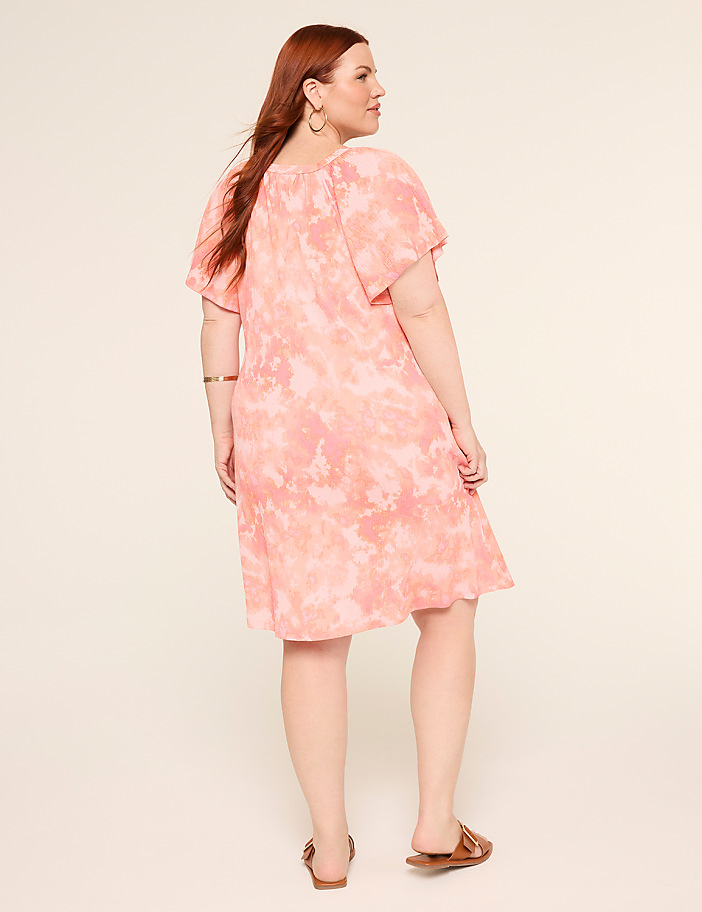 Notch-Neck Short Dress