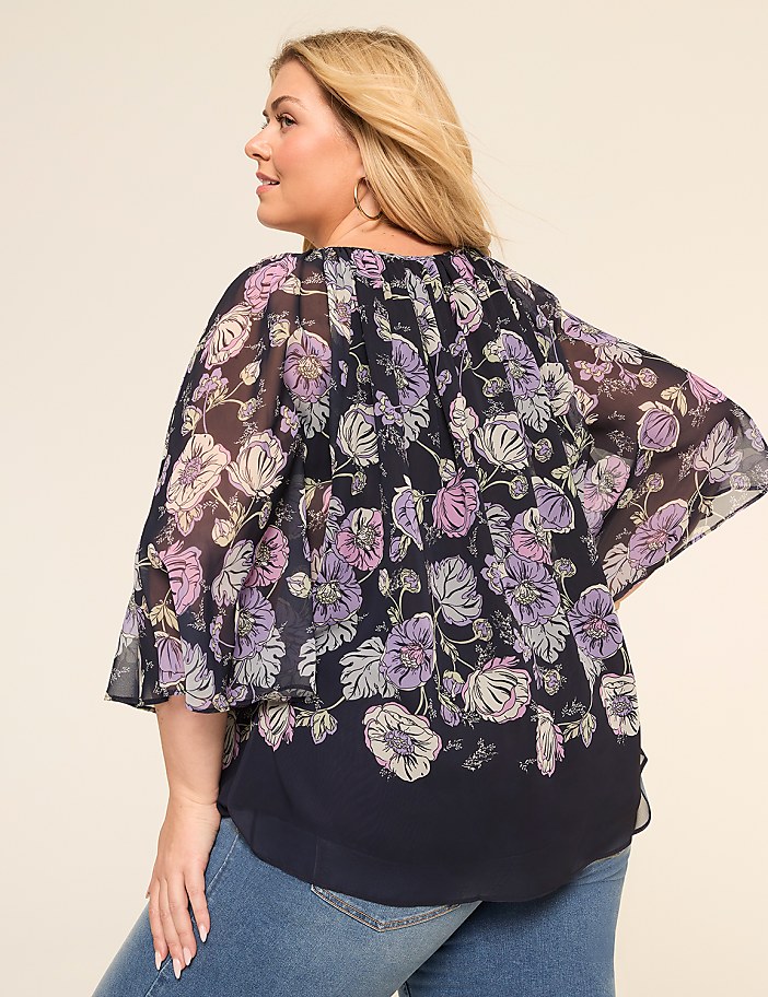 Relaxed Circle Popover Blouse