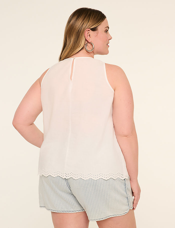 Eyelet Halter Top