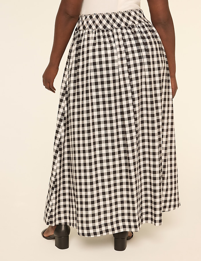 Gingham Maxi Skirt