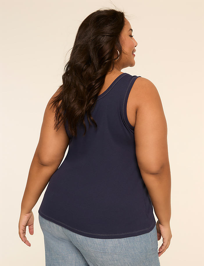 Lace-Up Rib Tank