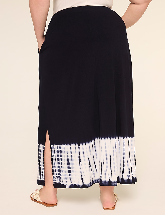 Tie-Dye Knit Maxi Skirt