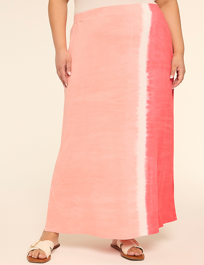 Tie-Dye Knit Maxi Skirt