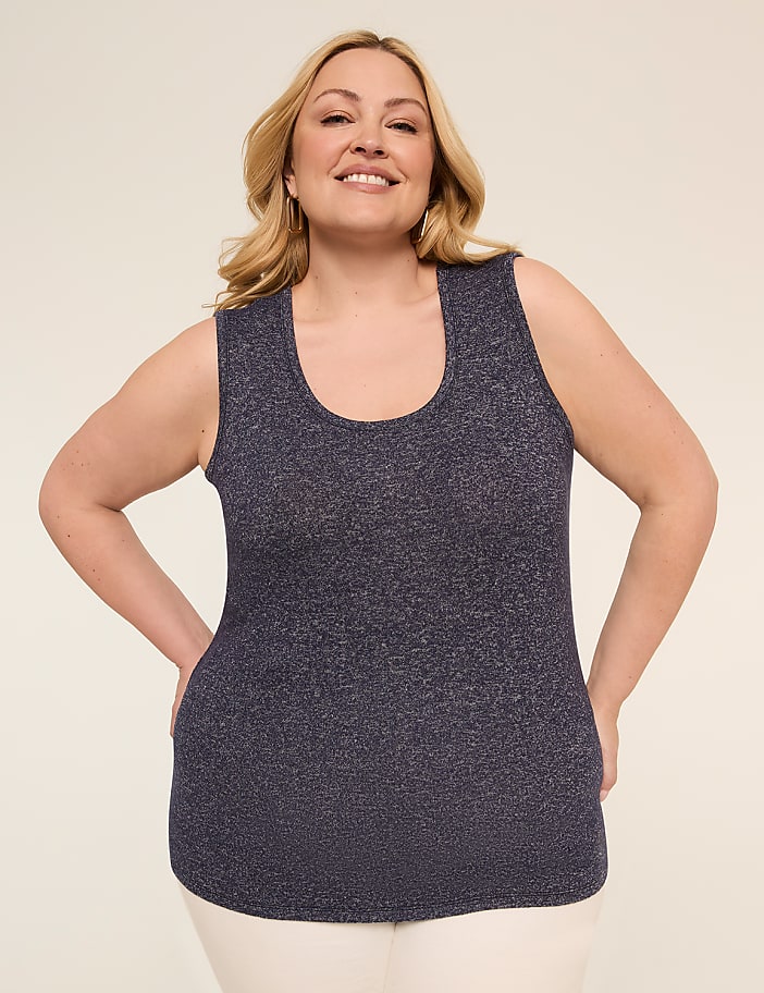 Scoop-Neck Hacci Tank